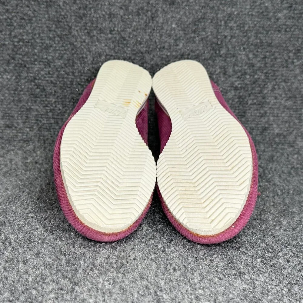 Nike Vintage Retro Sneakers Girl's Sz 6.5 Purple Corduroy Low Lace Athletic Shoe